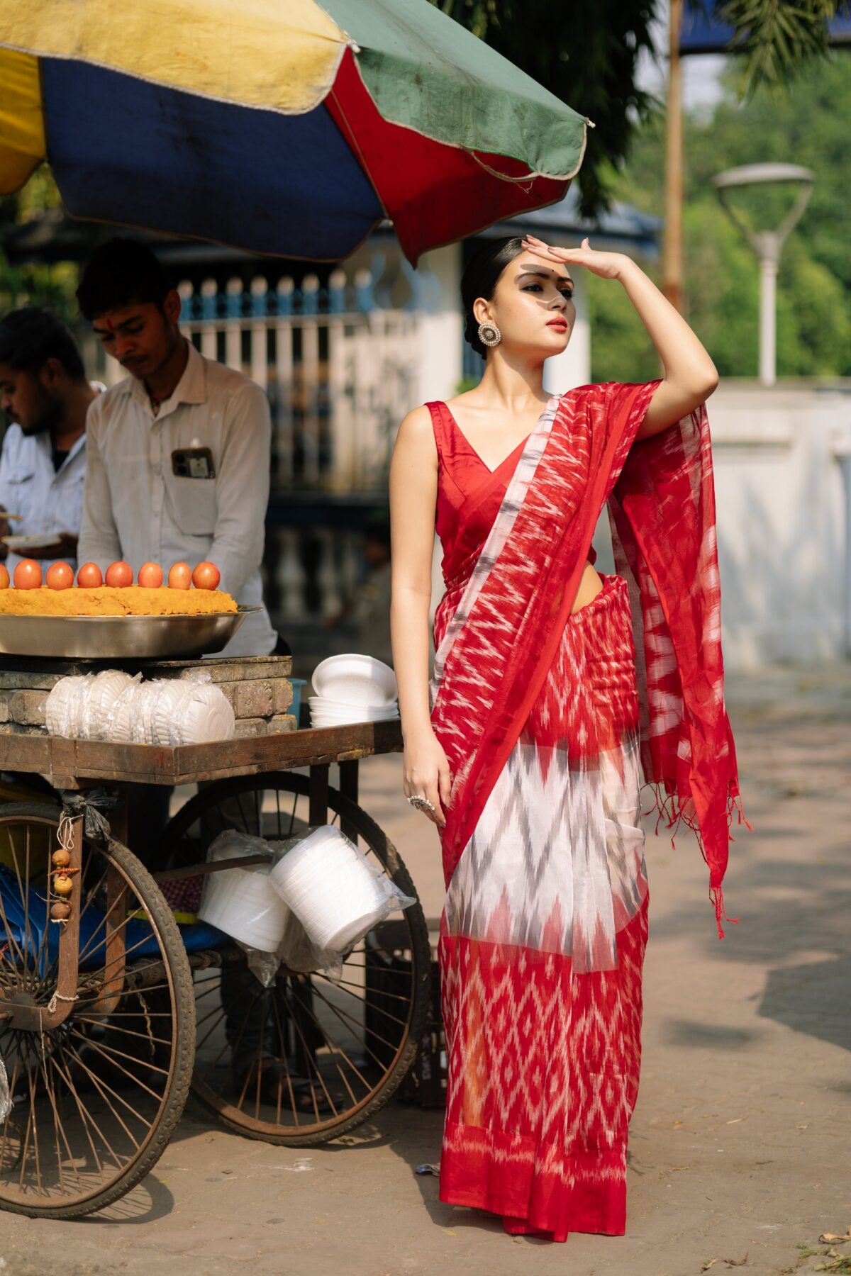 pure cotton ikkat handloom - Image 2