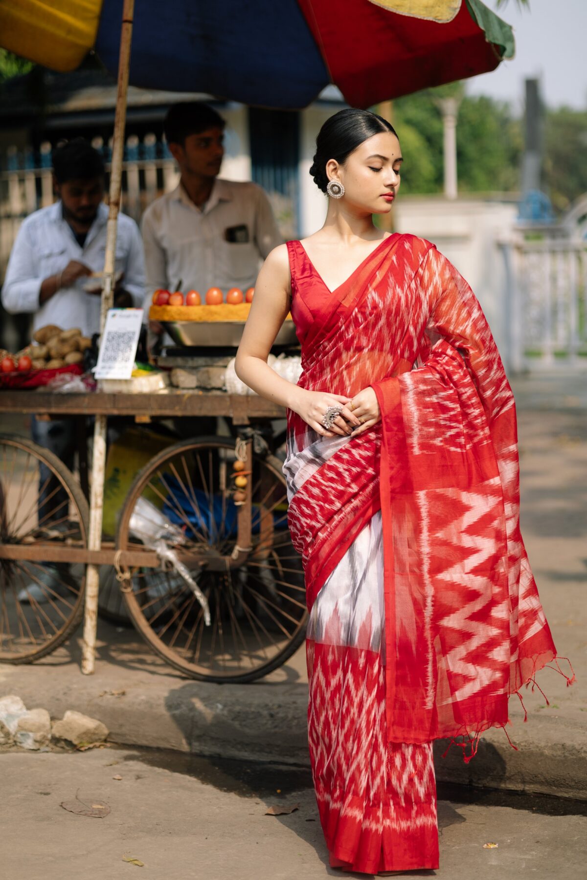 pure cotton ikkat handloom - Image 3